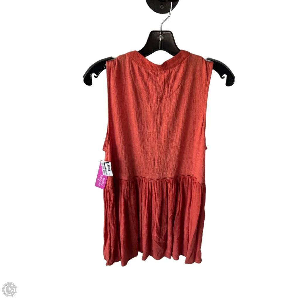 Tunic Sleeveless By Anthropologie In Orange, Size: M
