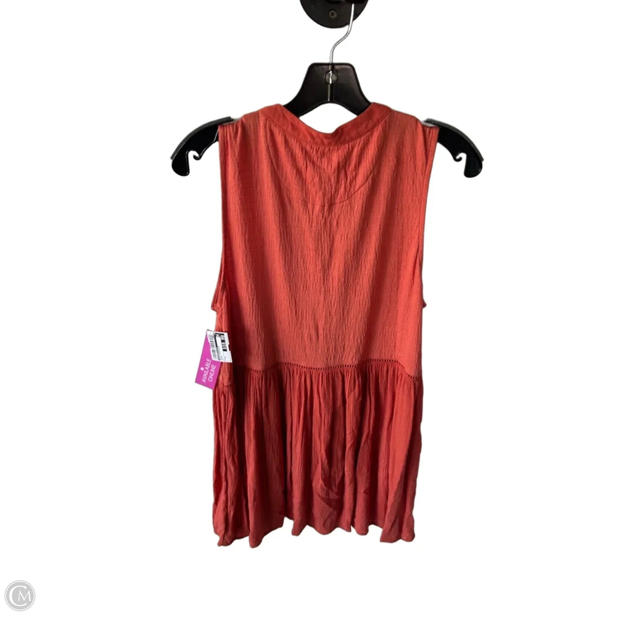 Tunic Sleeveless By Anthropologie In Orange, Size: M