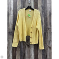 Sweater Cardigan By A New Day In Yellow, Size: M
