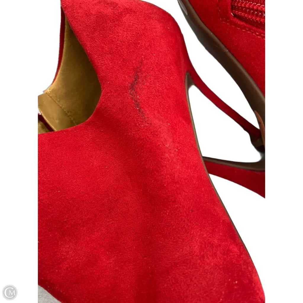 Boots Ankle Heels By Jessica Simpson In Red, Size: 7