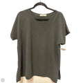 Top Short Sleeve By Accent In Black, Size: M