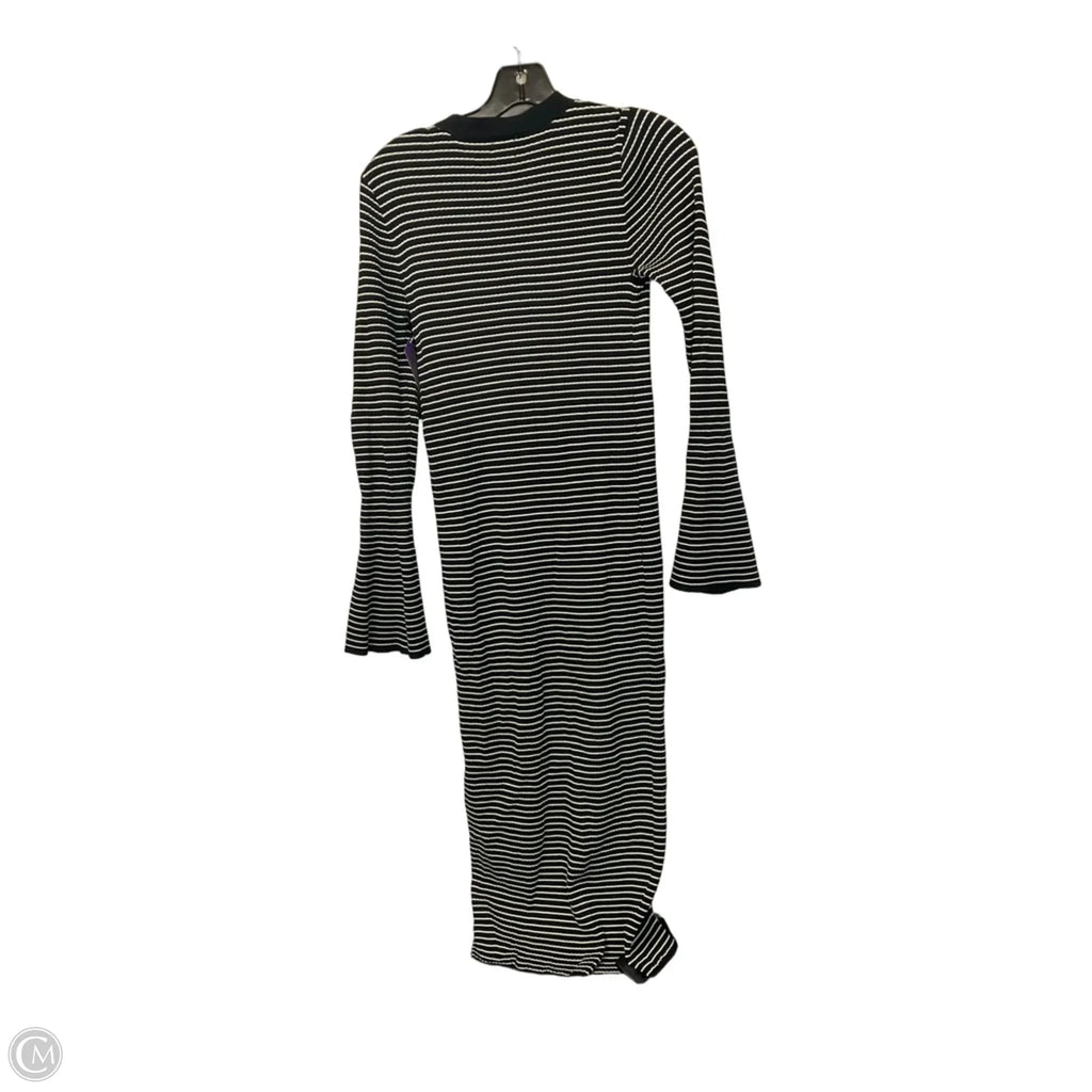 Dress Casual Maxi By A New Day In Black & White, Size: Xs