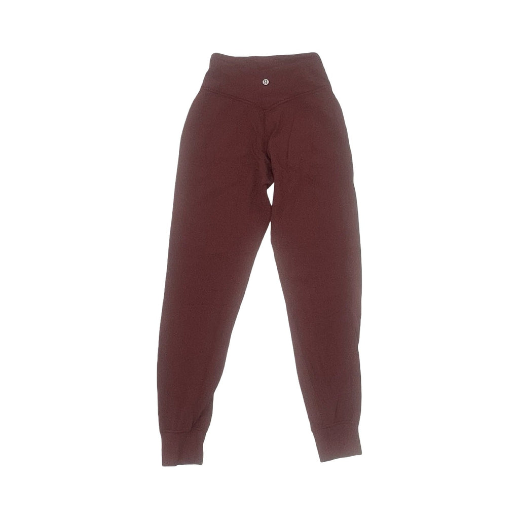Athletic Leggings By Lululemon In Maroon, Size:2