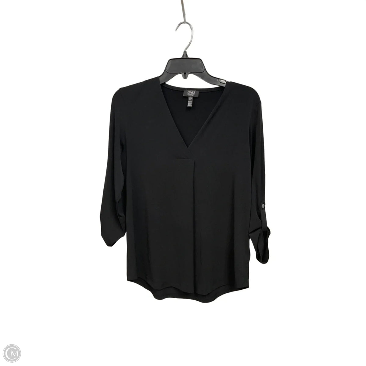 Top 3/4 Sleeve By Jones And Co In Black, Size: S