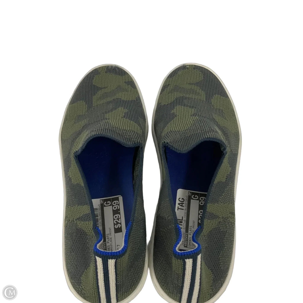 Shoes Flats By Rothys In Camouflage Print, Size: 7