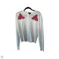Sweater Cardigan By Torrid In Pink & White, Size: L