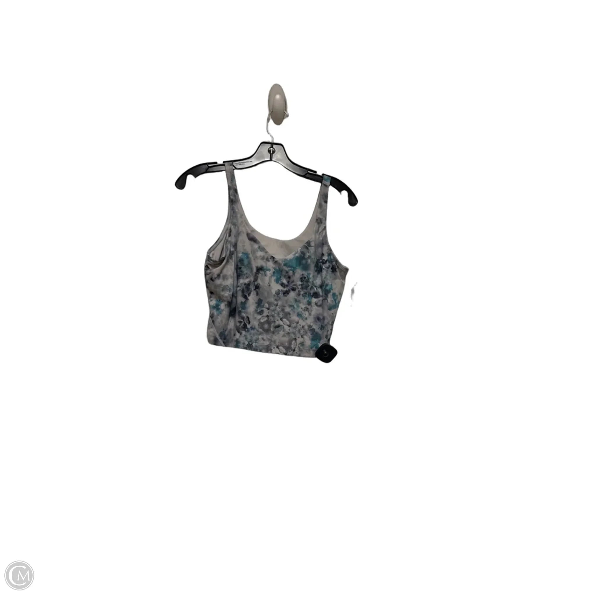 Athletic Bra By Lululemon In Blue & Grey, Size: 10