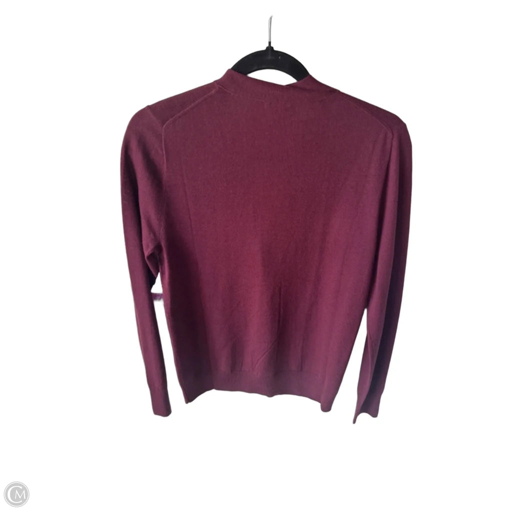Sweater Cardigan By J. Crew In Maroon, Size: M
