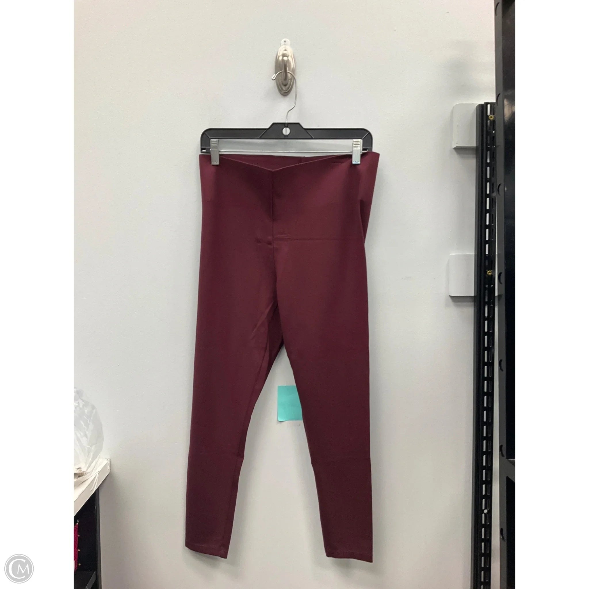Pants Leggings By Loft In Maroon, Size: Mp