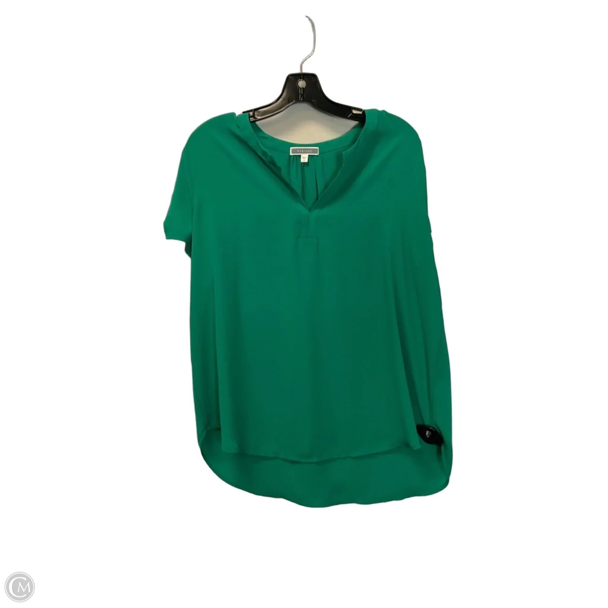 Top Short Sleeve Basic By Pleione In Green, Size: M