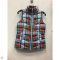 Vest Puffer & Quilted By Lands End In Plaid Pattern, Size: Xs
