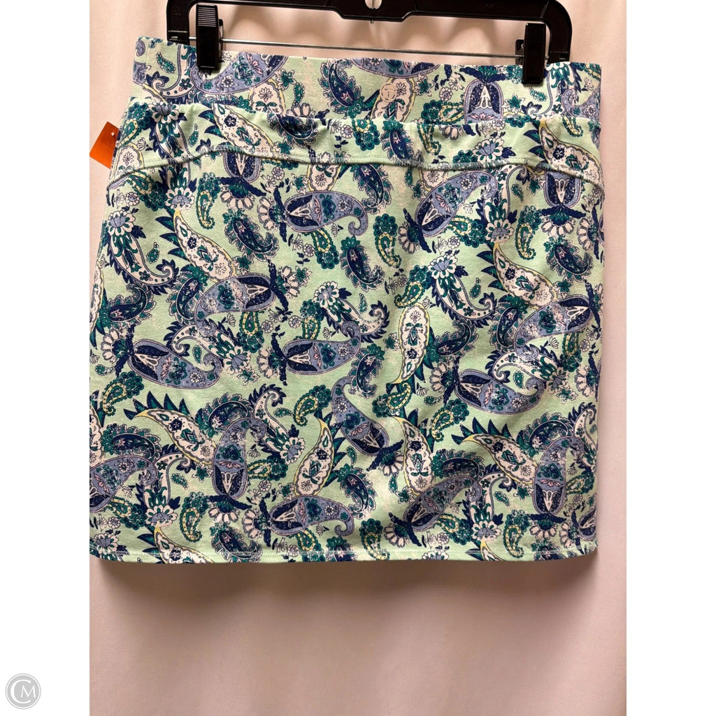 Skirt Mini & Short By Talbots In Green, Size: M