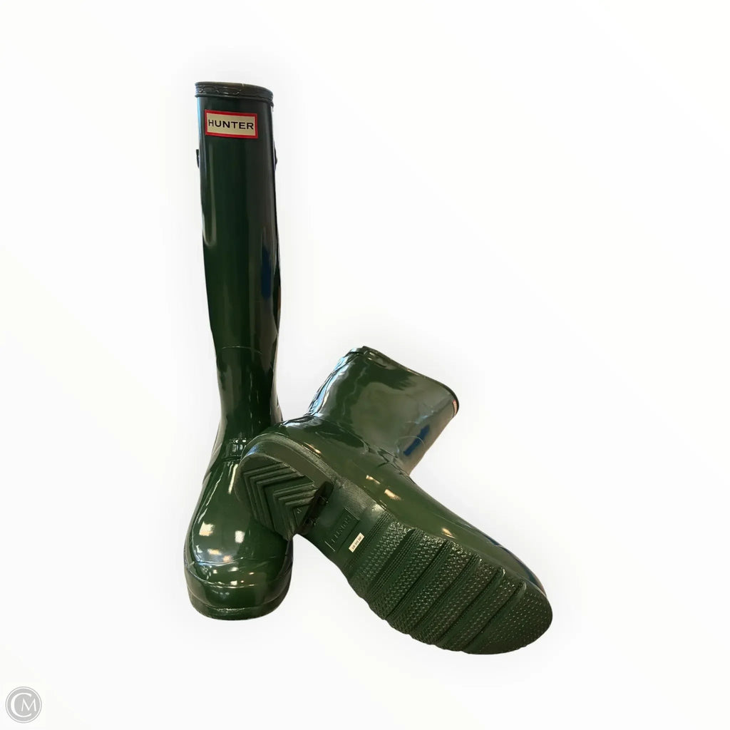 Boots Designer By Hunter In Green, Size: 11