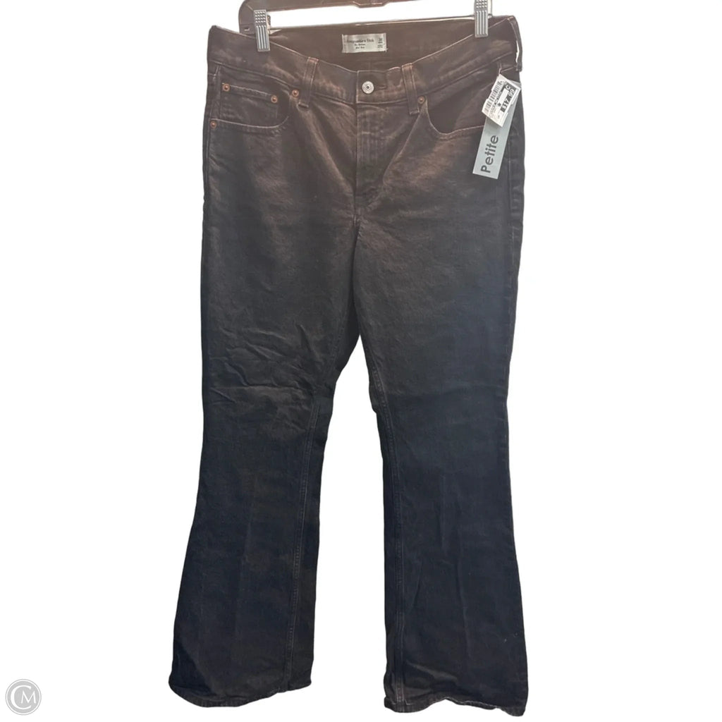 Jeans Boot Cut By Abercrombie And Fitch In Black, Size: 10p