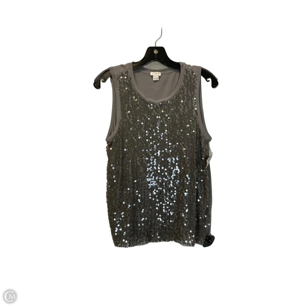 Top Sleeveless By J. Crew In Grey, Size: S