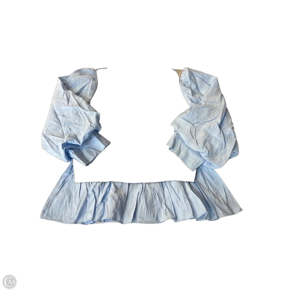 Top Long Sleeve By English Factory In Blue & Grey, Size: M