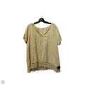 Top Short Sleeve By Terzo Millennio In Tan, Size: L