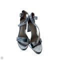 Sandals Heels Block By Mix No 6 In Silver, Size: 6