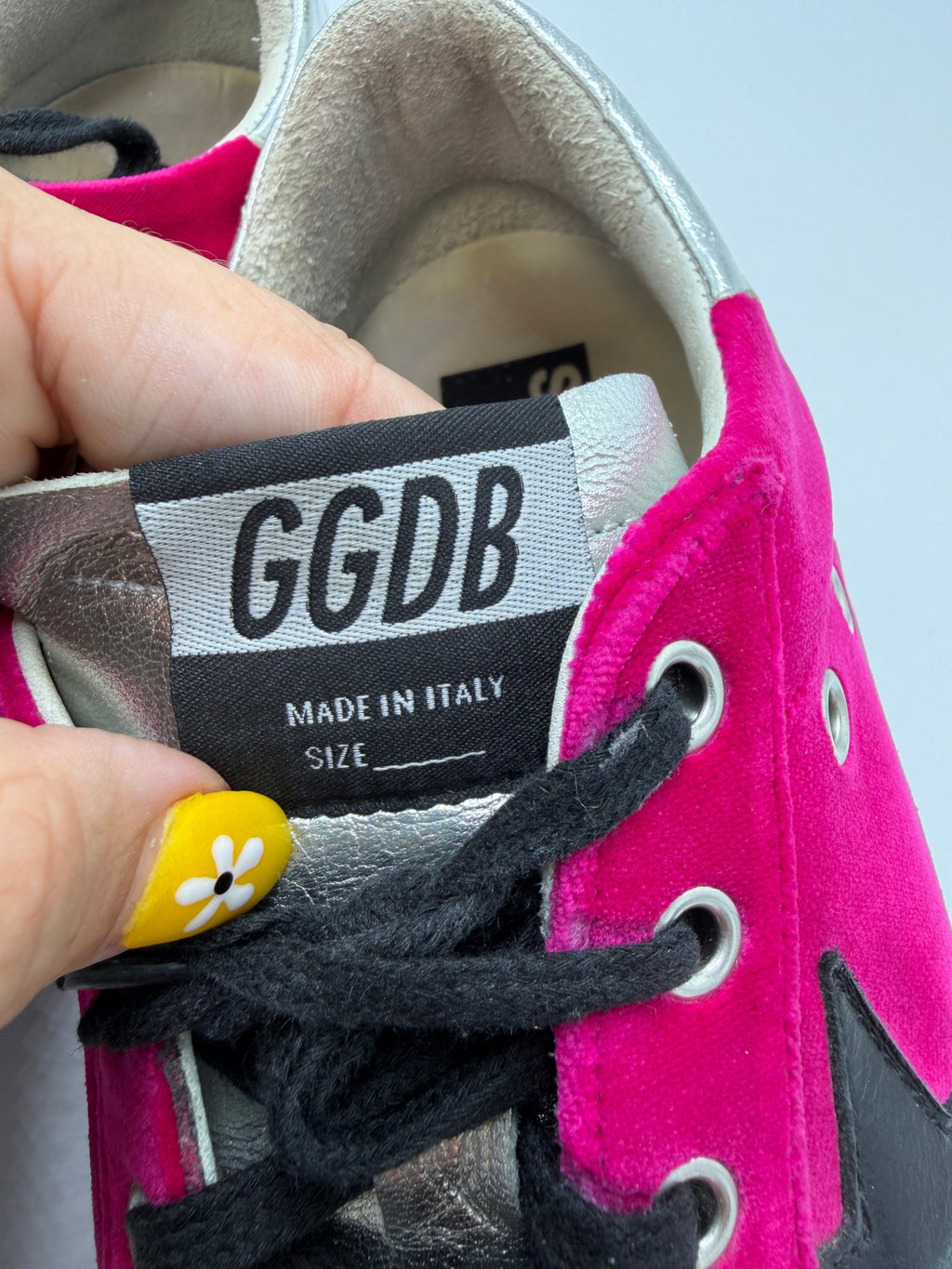 Golden Goose Superstar Trainers Luxury Shoes In Pink Velvet, Size: 9 (39)