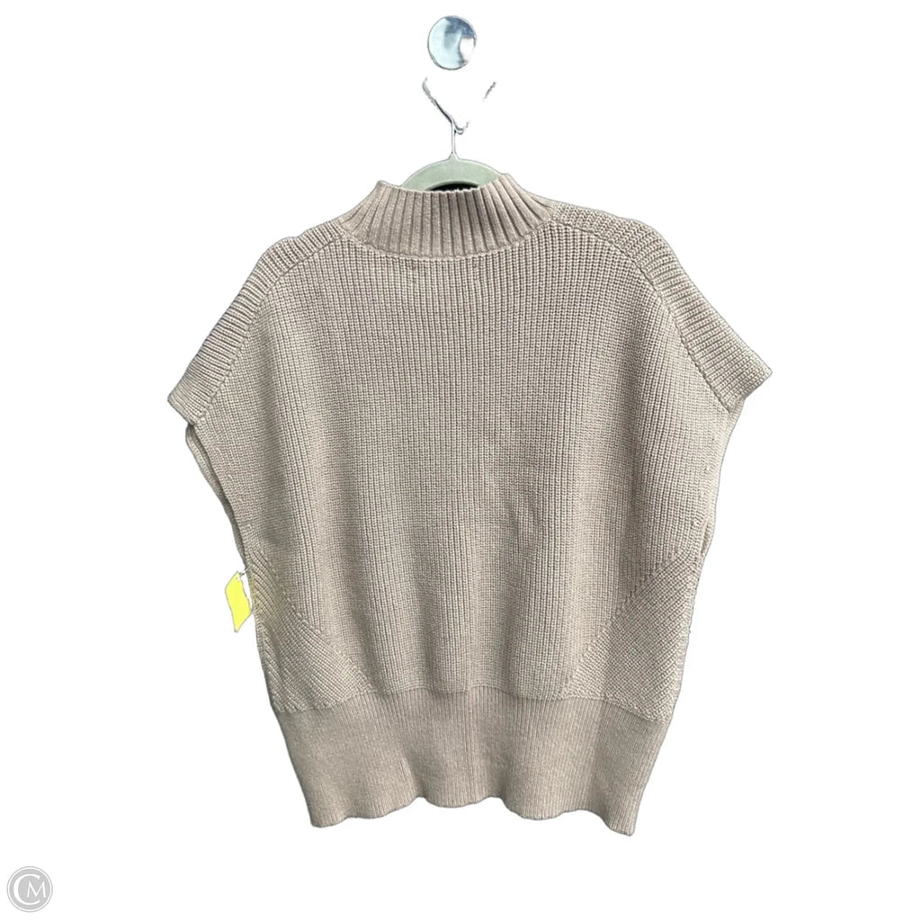 Sweater Short Sleeve By Loft In Brown, Size: L