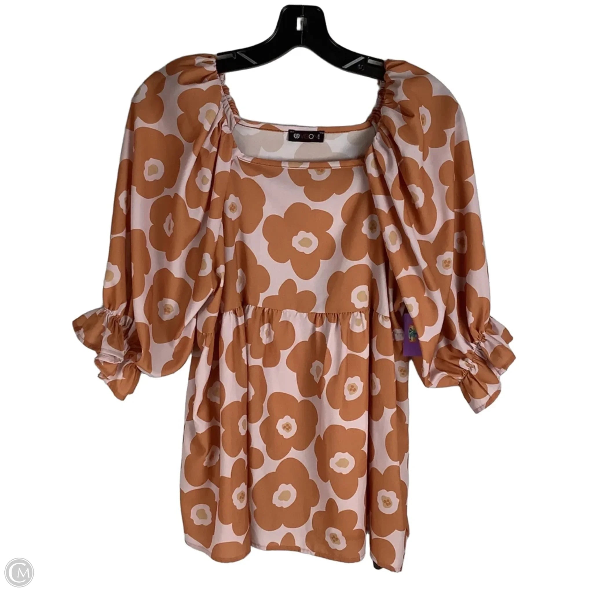 Top Short Sleeve By Clothes Mentor In Orange, Size: S