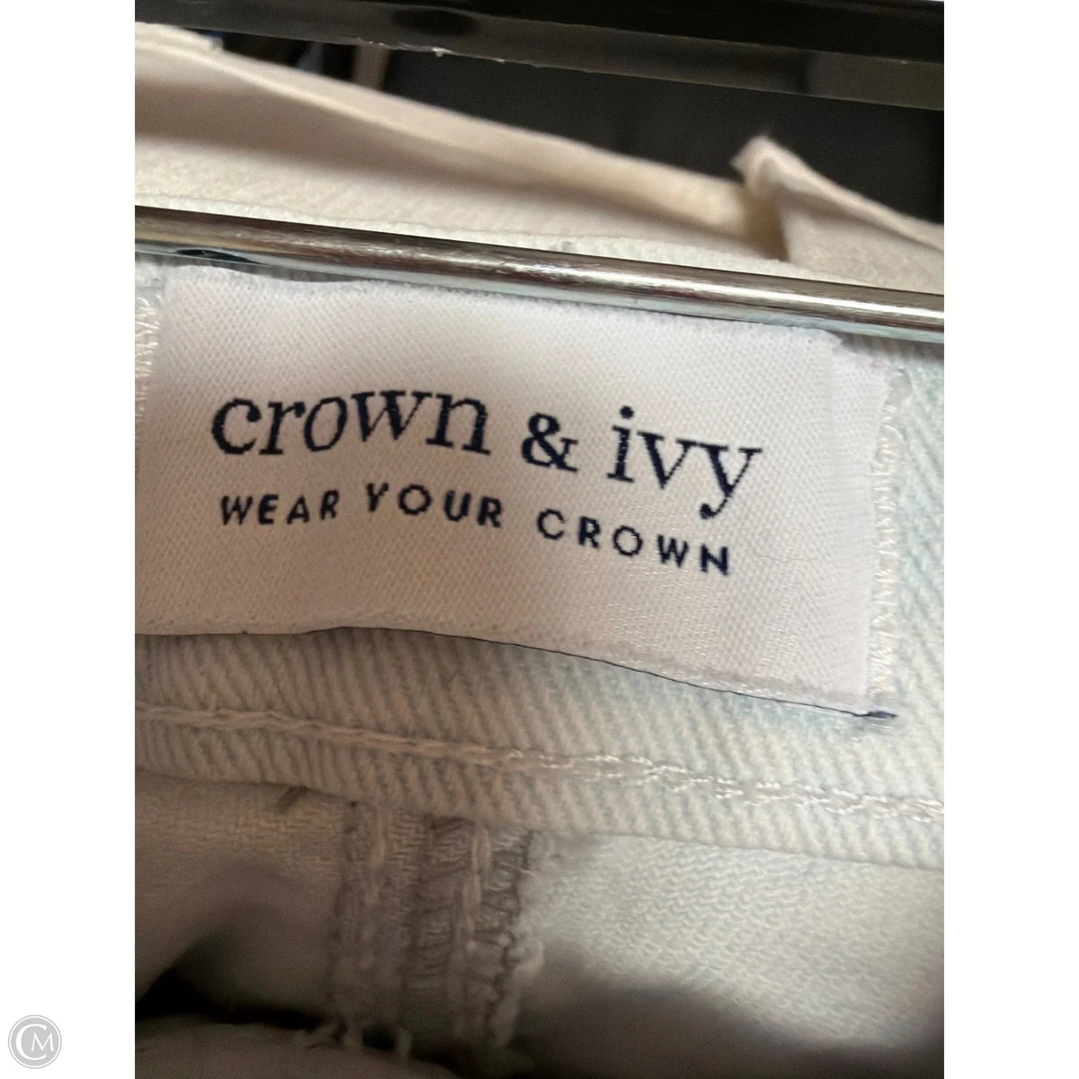 Jeans Straight By Crown And Ivy In Blue Denim, Size: 22