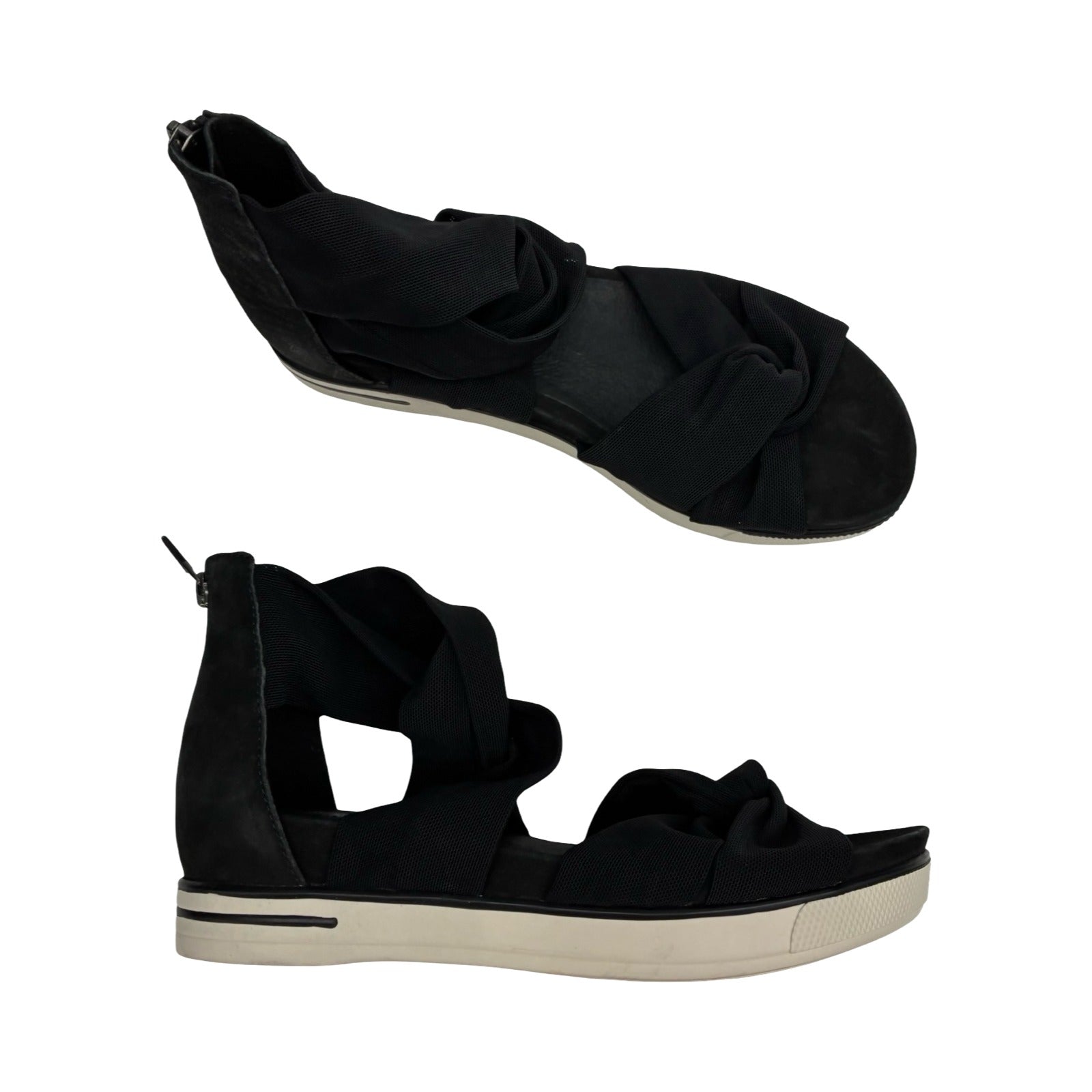 Sandals Flats By Eileen Fisher In Black, Size:6