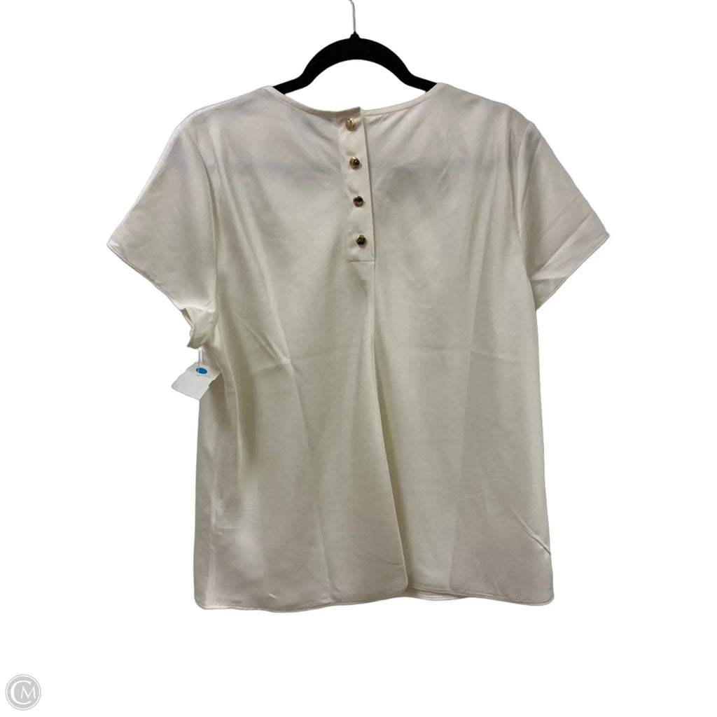 Top Short Sleeve By J. Crew In Cream, Size: Xl