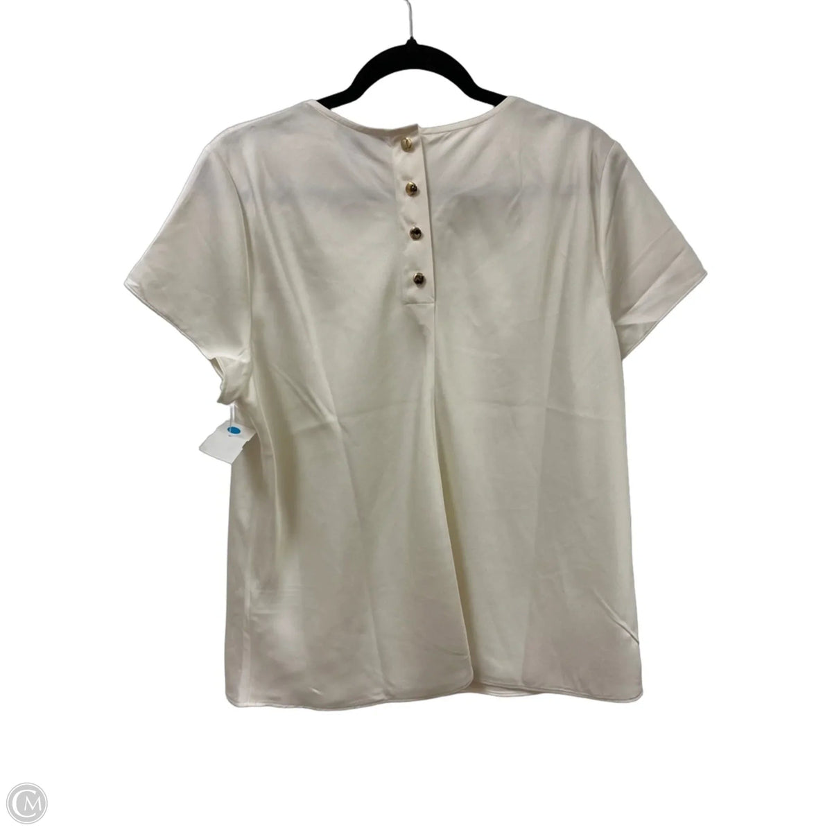 Top Short Sleeve By J. Crew In Cream, Size: Xl
